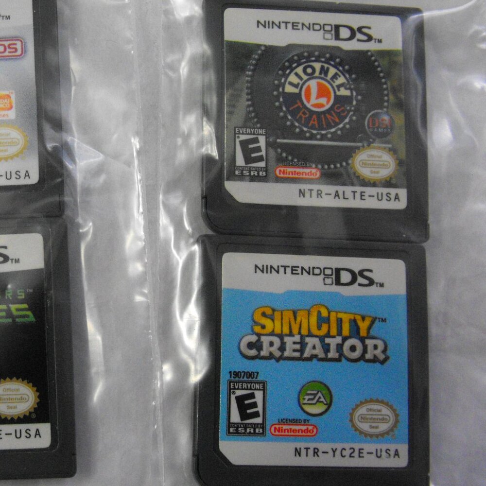 Nintendo DS Games Lionel Trains On Track & Sim City Creator